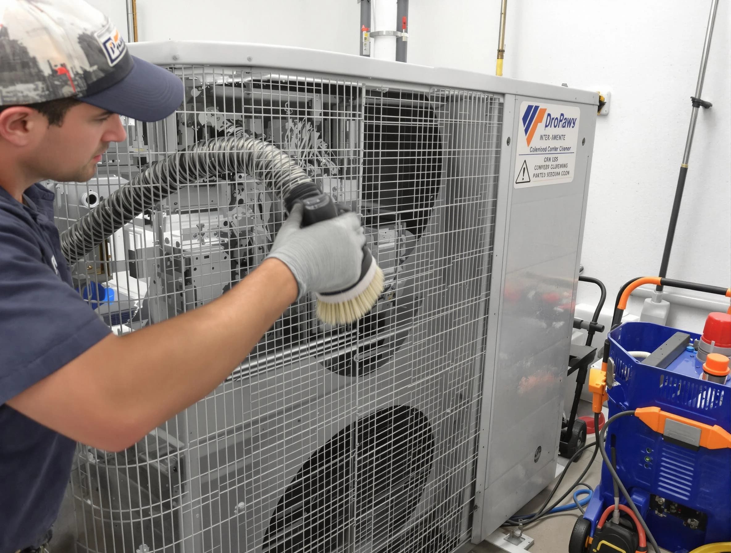 Newnan Air Duct Cleaning specialist performing precision AC coil cleaning for improved system performance in Newnan