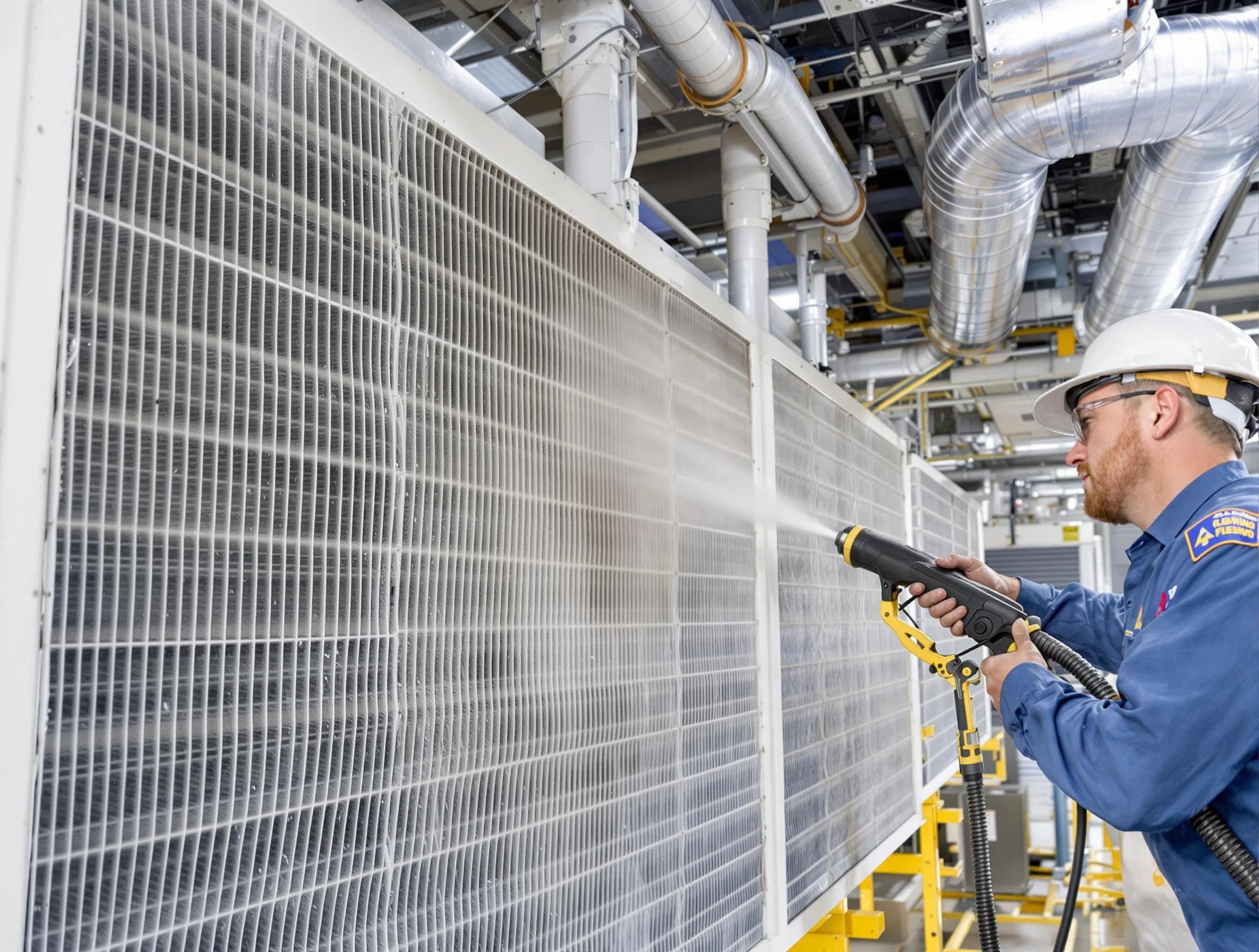 Professional commercial coil cleaning by Newnan Air Duct Cleaning in Newnan