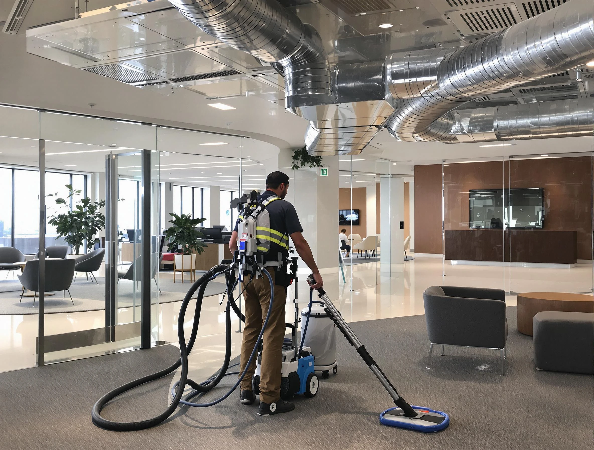 Commercial duct cleaning service by Newnan Air Duct Cleaning in Newnan