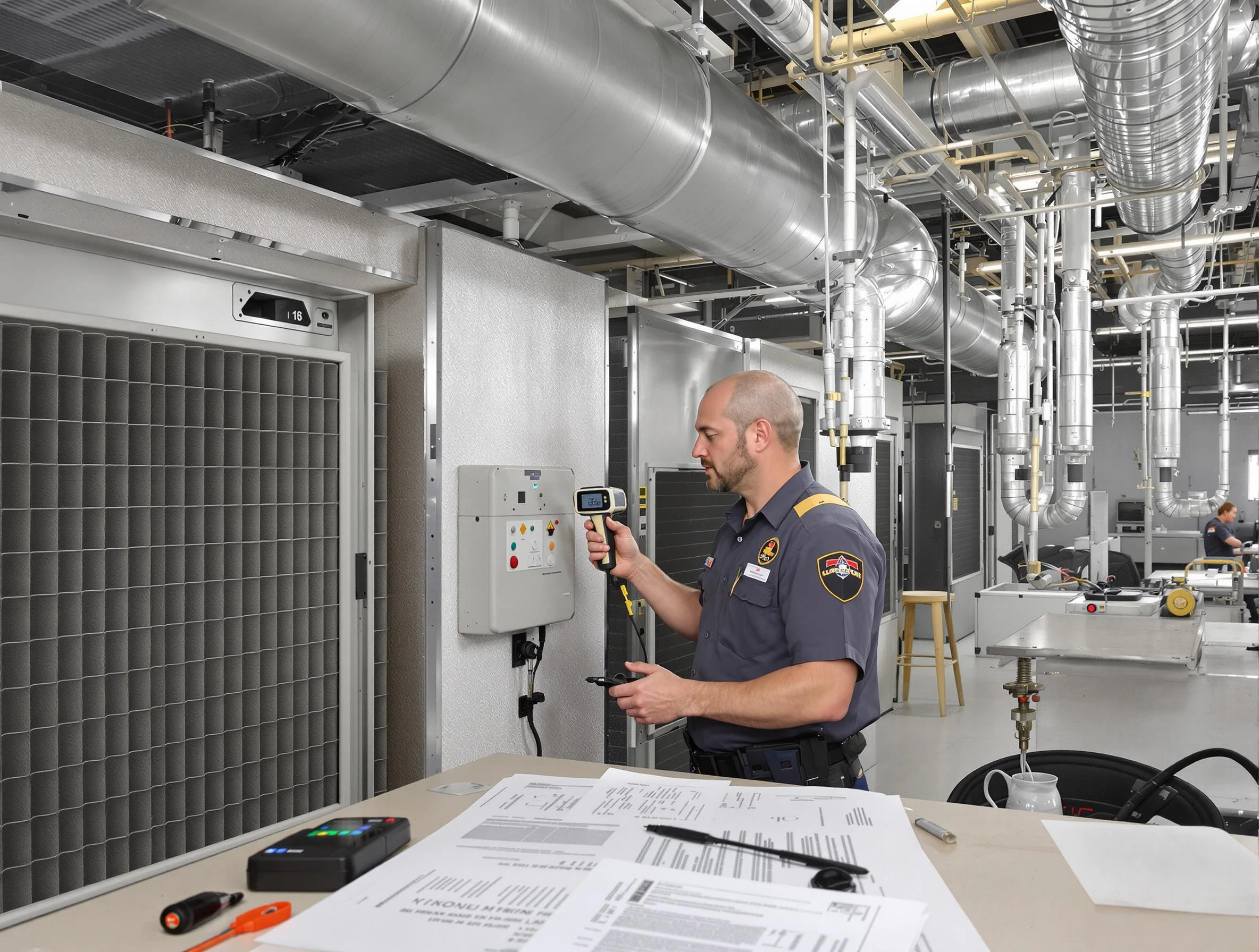 Professional filter system inspection by Newnan Air Duct Cleaning in Newnan