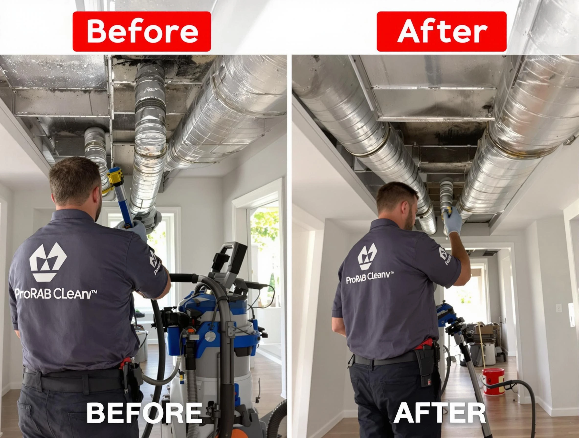 Newnan Air Duct Cleaning expert performing thorough residential duct cleaning in a Newnan home